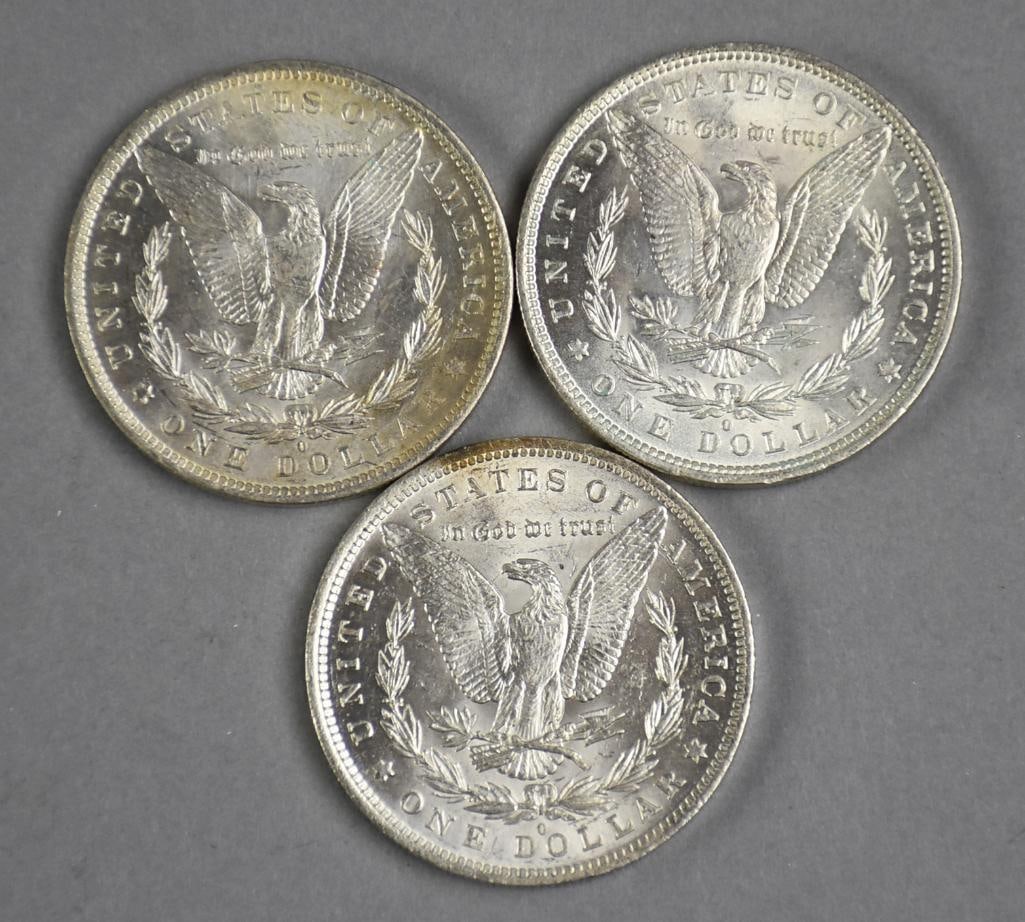 1882, 1884 Morgan Silver Dollars - EX - 2