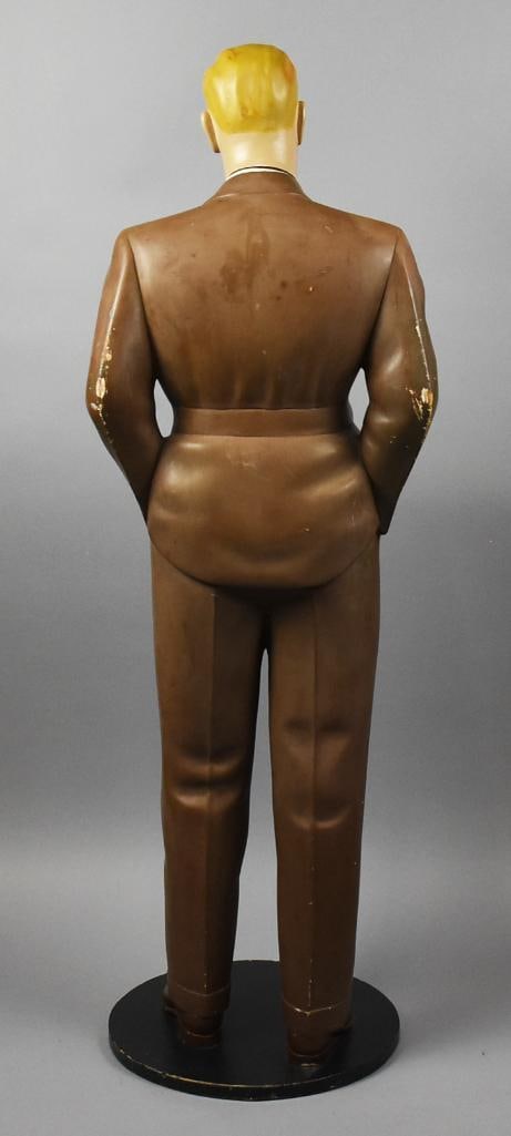 c1940 Male Form Shop Mannequin, Solid Wood - 2