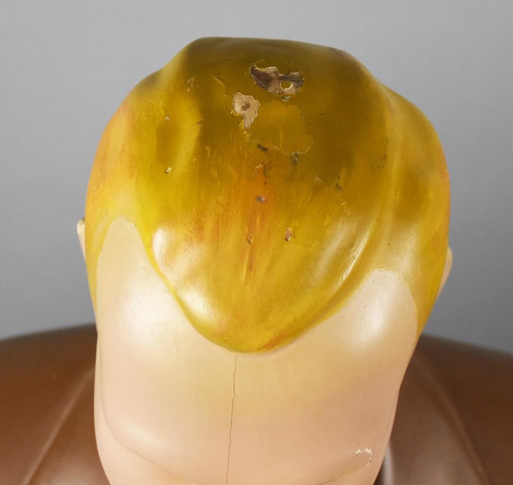 c1940 Male Form Shop Mannequin, Solid Wood - 6