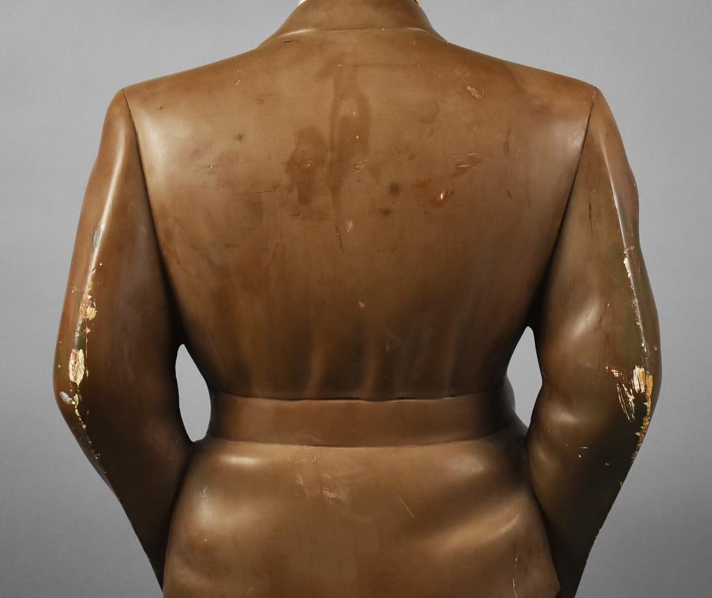 c1940 Male Form Shop Mannequin, Solid Wood - 9