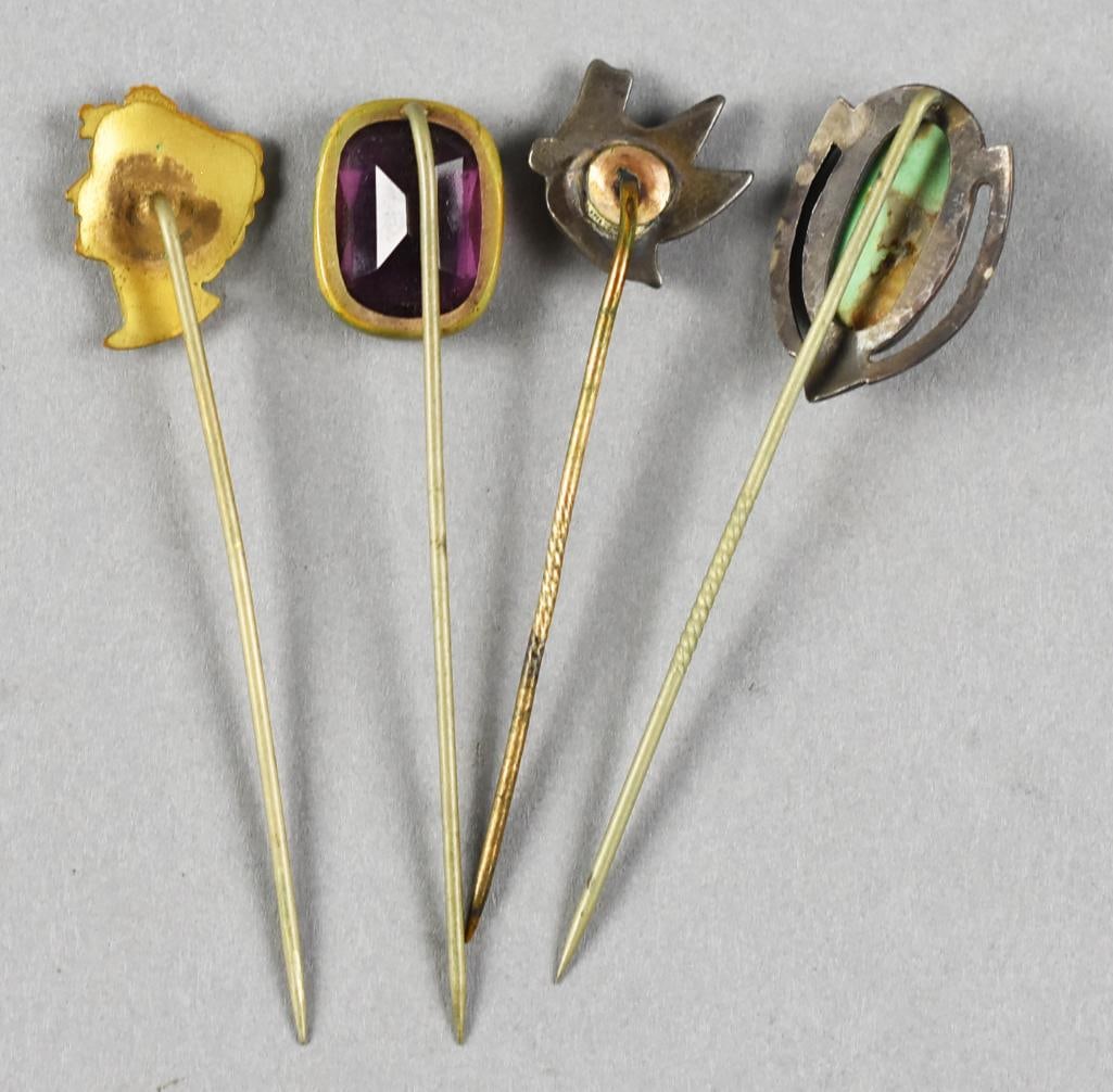c1920 Gemstone Stick Pins - 3