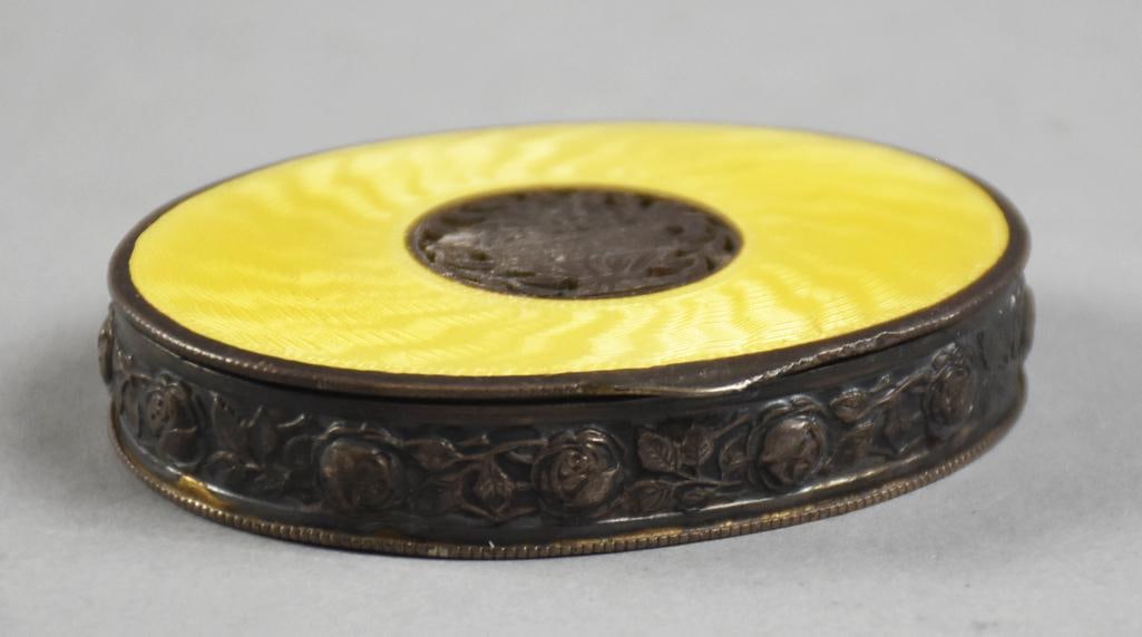 c1930 Austrian Guilloche Sterling Compact - 5