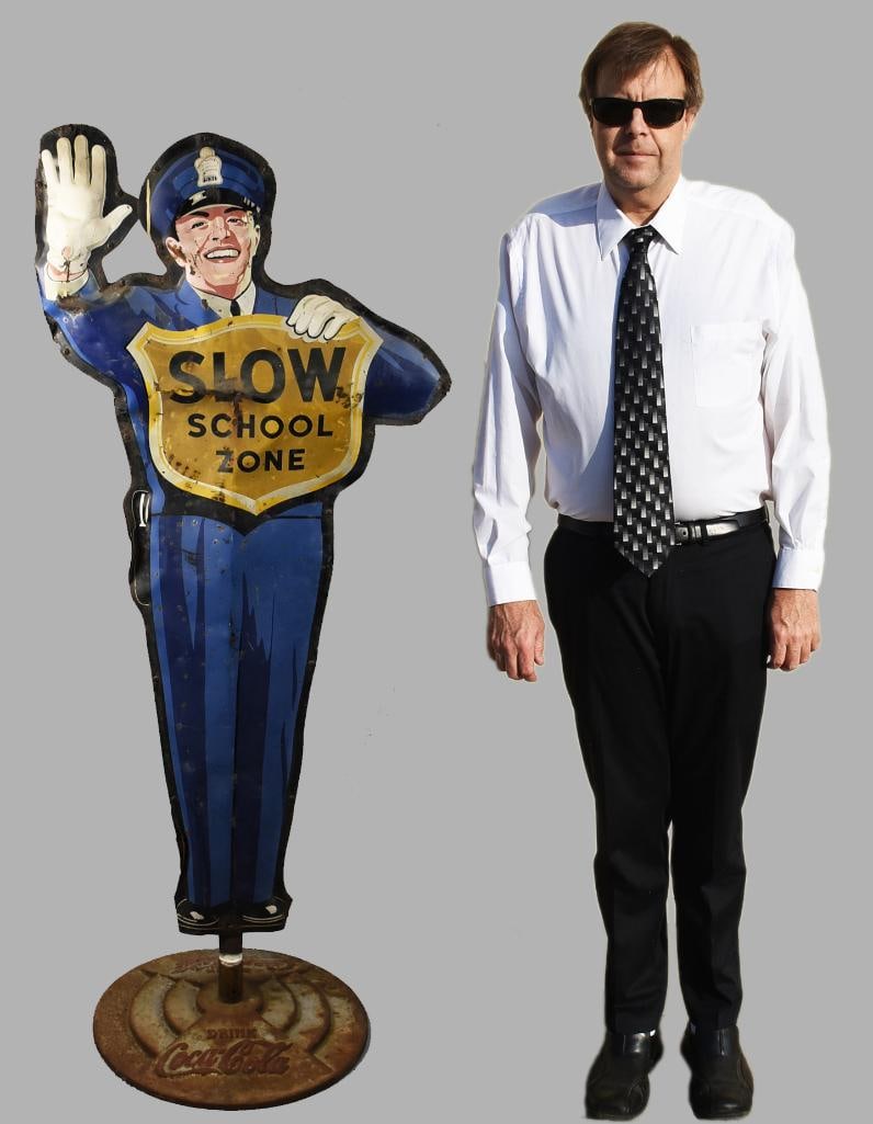 c1955 Coca Cola School Zone Policeman Advertising - 12
