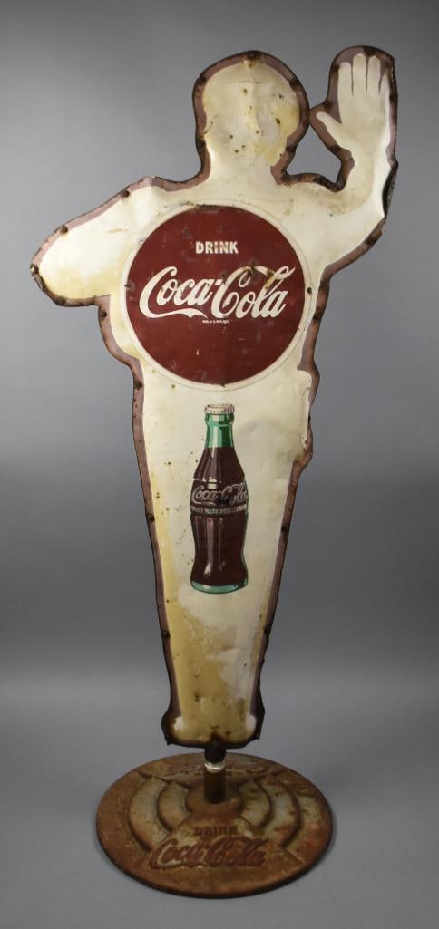c1955 Coca Cola School Zone Policeman Advertising - 2