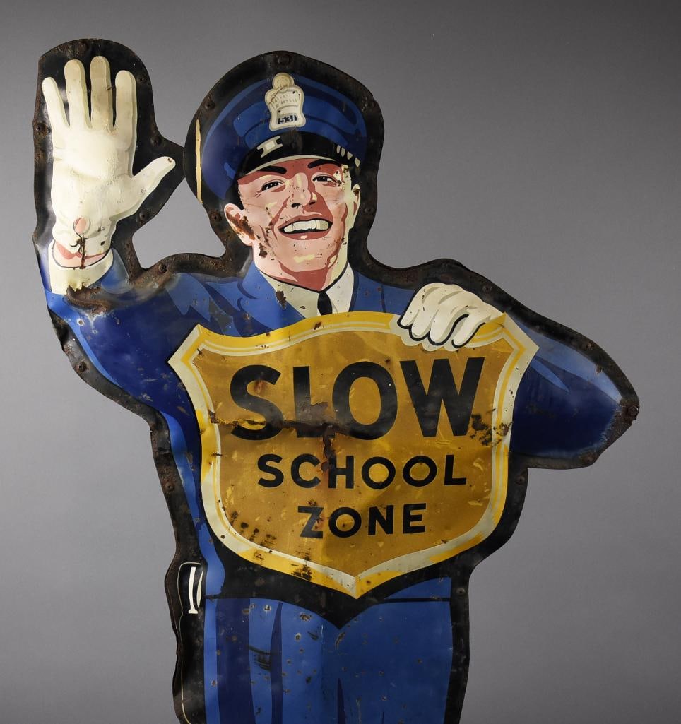 c1955 Coca Cola School Zone Policeman Advertising - 3