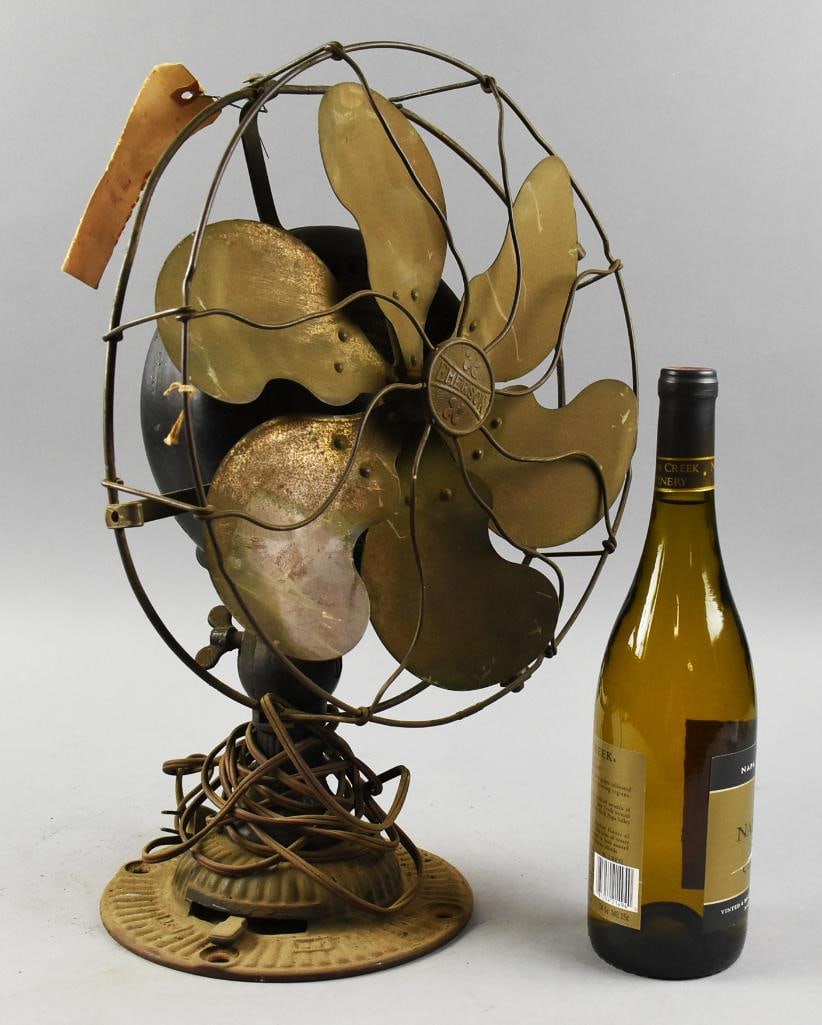 RARE! c1910 Emerson Oscillating Desk Fan - 11