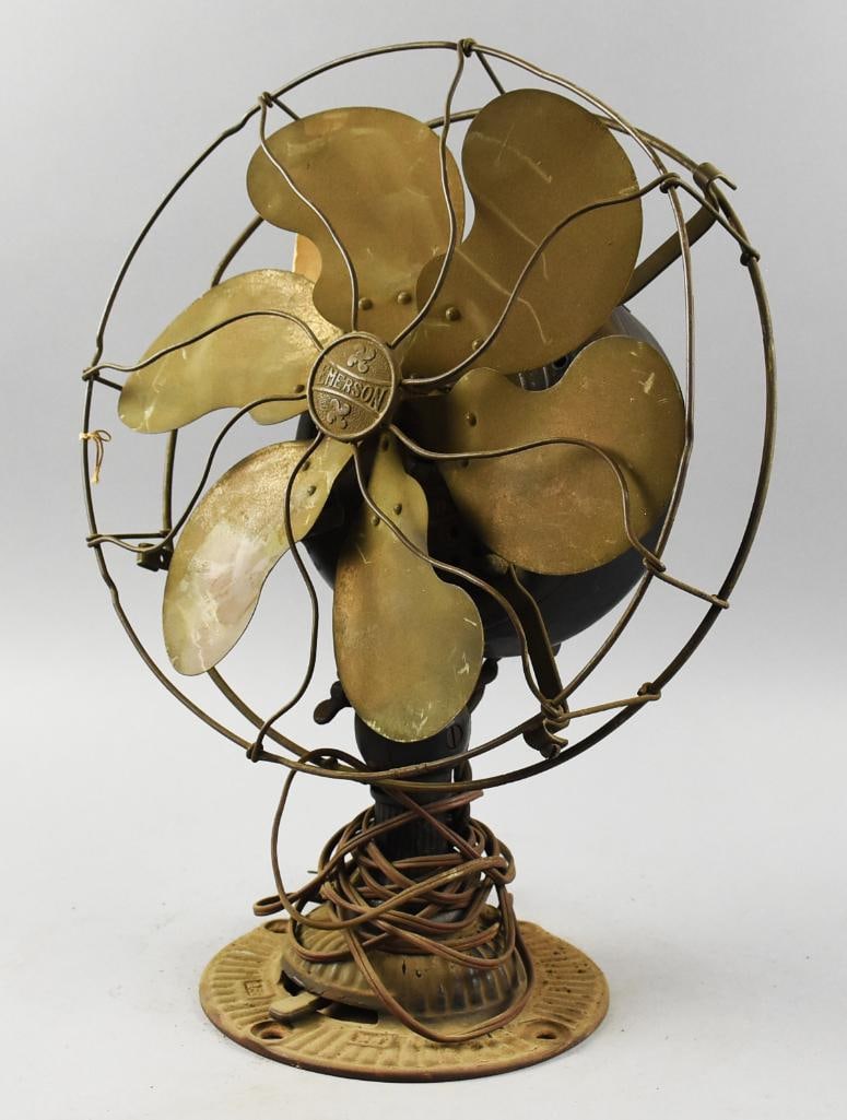 RARE! c1910 Emerson Oscillating Desk Fan (1 of 11)