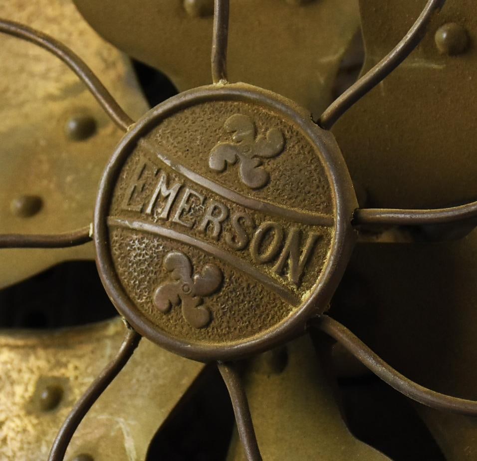 RARE! c1910 Emerson Oscillating Desk Fan - 3