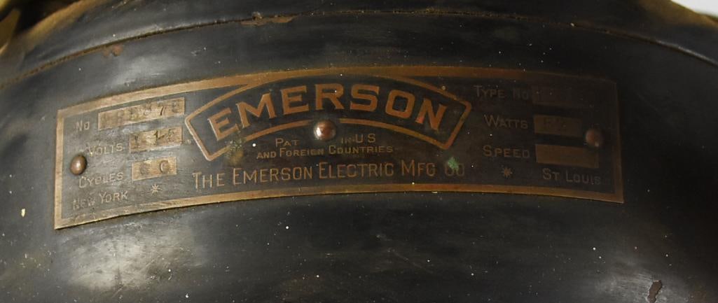 RARE! c1910 Emerson Oscillating Desk Fan - 4