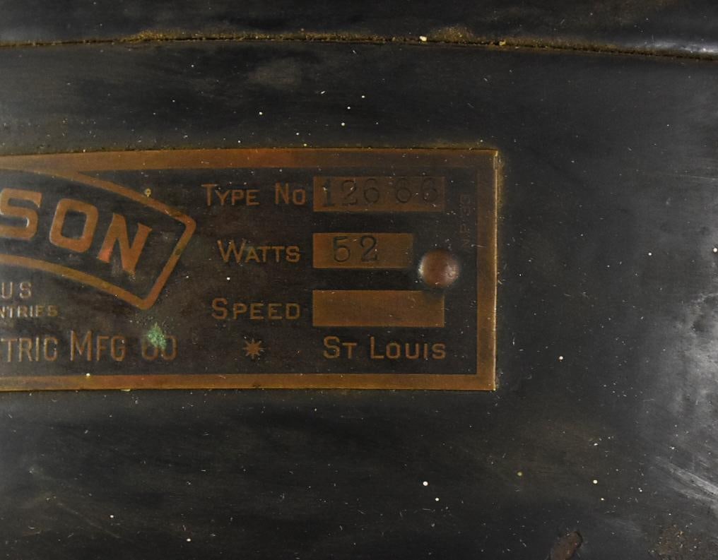 RARE! c1910 Emerson Oscillating Desk Fan - 6