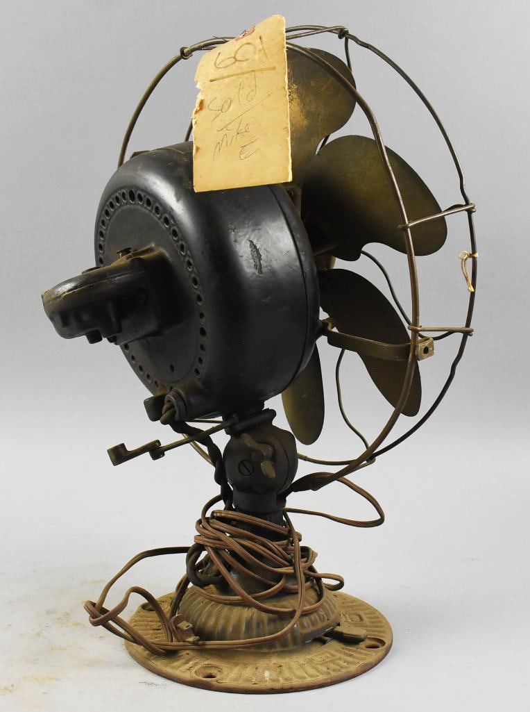 RARE! c1910 Emerson Oscillating Desk Fan - 7
