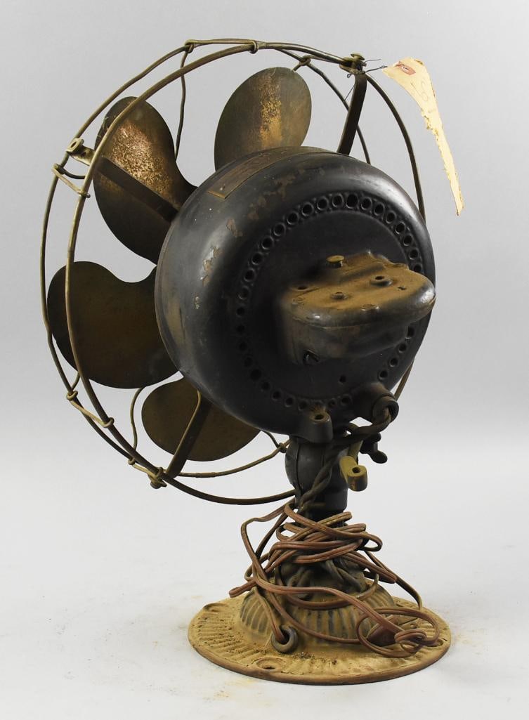 RARE! c1910 Emerson Oscillating Desk Fan - 9