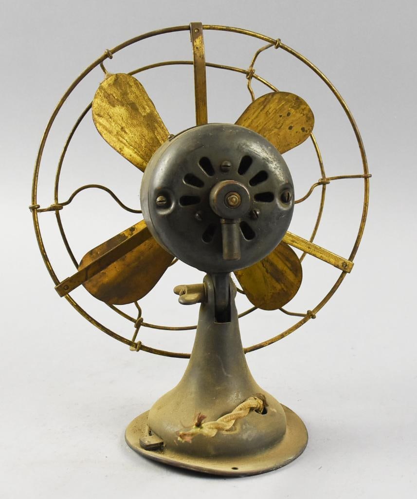 c1905 General Electric Alternating Current Desk Fan - 4