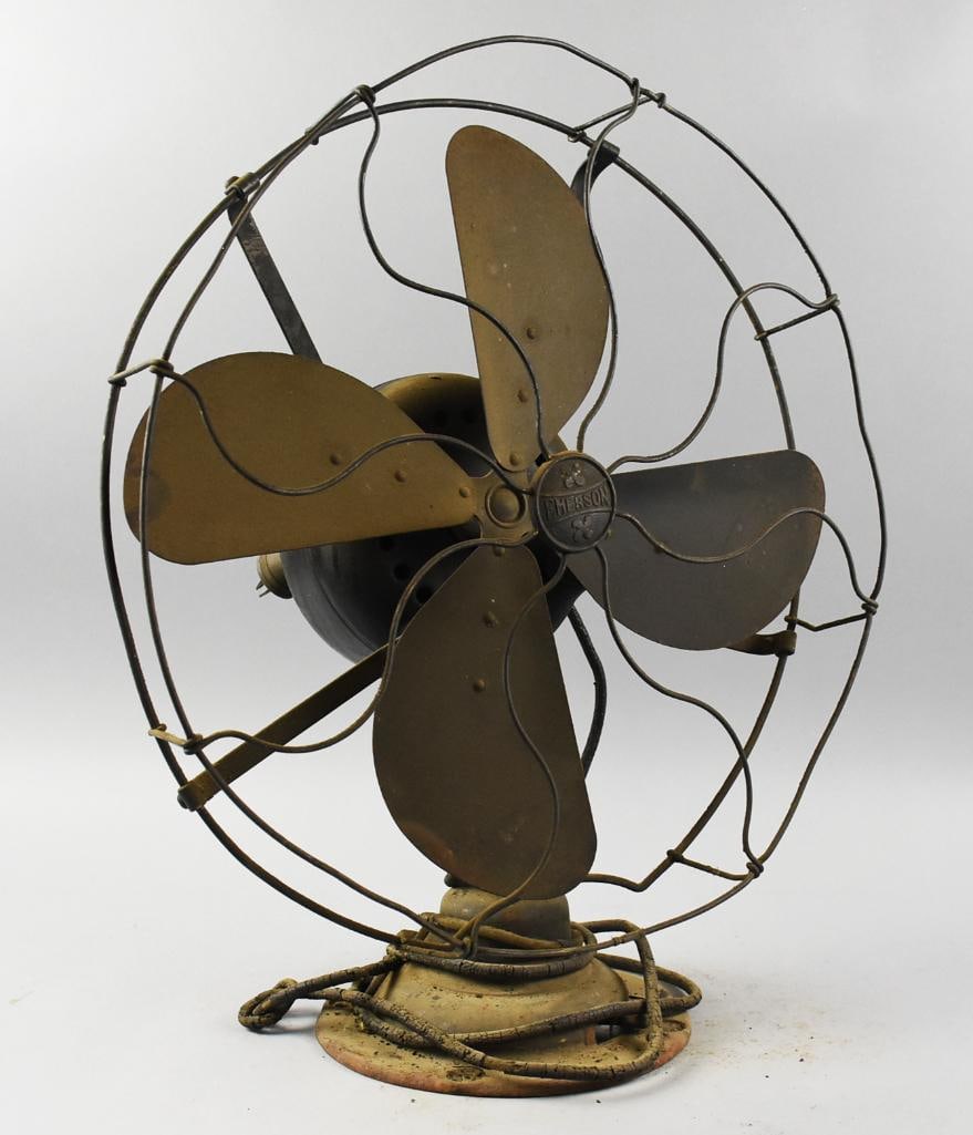 c1910 Emerson Lever Oscillating Four Blade Desk - 2