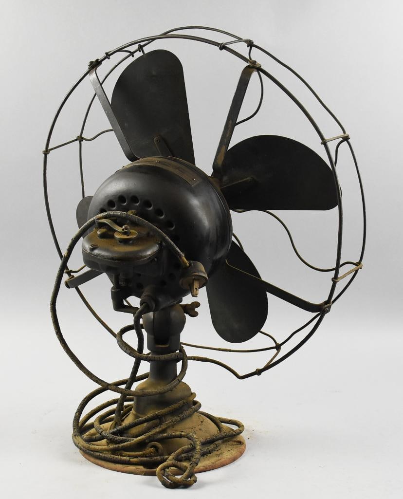 c1910 Emerson Lever Oscillating Four Blade Desk - 7