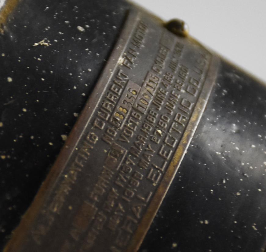 c1900 General Electric Alternating Current Fan - 8
