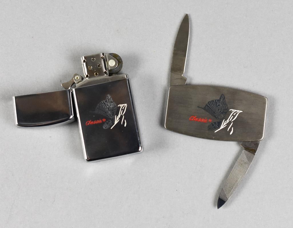 Vintage Zippo Chesapeake Ohio Chessie, Lighter, Pocket Knife (1 of 7)