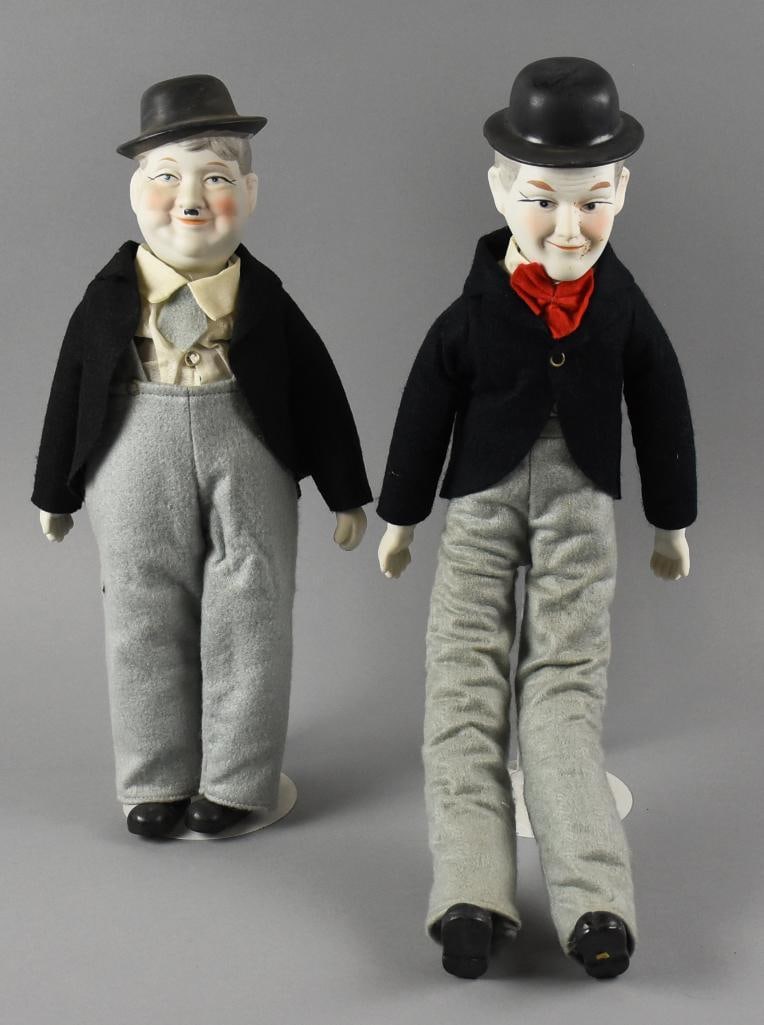 Vintage Laurel and Hardy Porcelain Dolls (1 of 6)