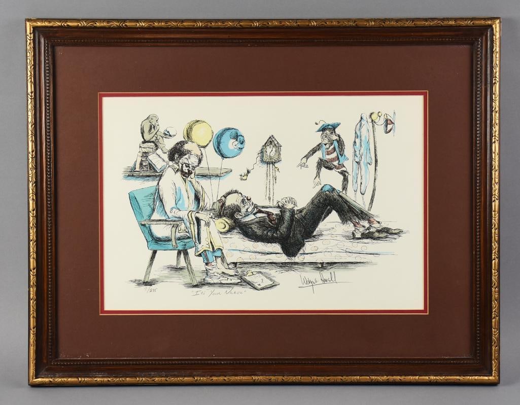 Wayne Howell (20th C) "It's Your Nickle!" Ltd Ed 7/275 (1 of 6)