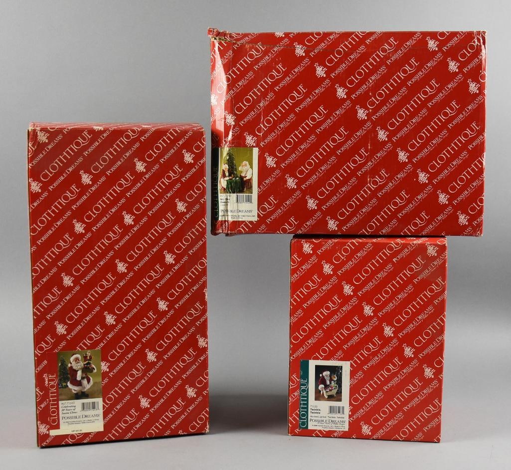 Possible Dreams Clothtique Santa Claus Figures, MIB (1 of 5)