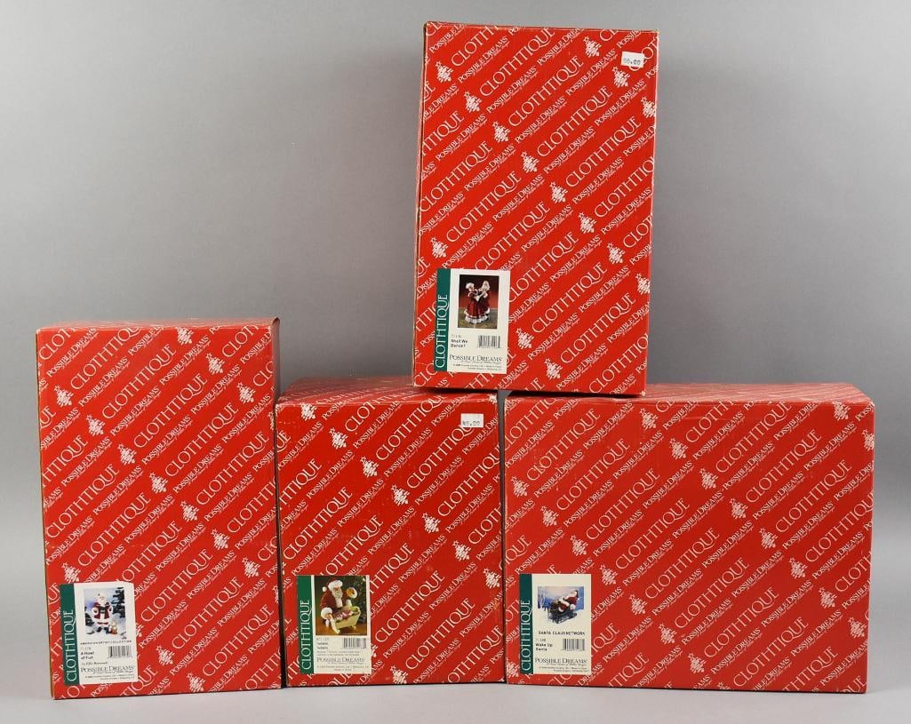 Possible Dreams Clothtique Santa Claus Figures, MIB (1 of 6)