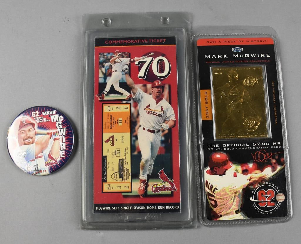 Assorted MLB Signed Baseballs, McGwire Memorabilia - 6