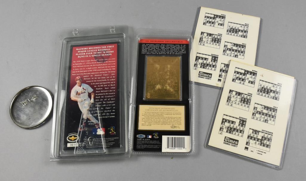 Assorted MLB Signed Baseballs, McGwire Memorabilia - 7