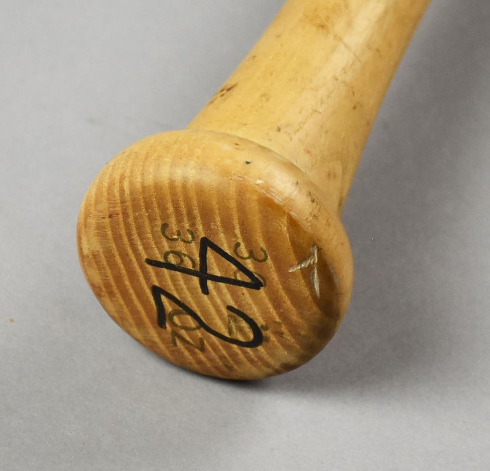 Mo Vaugn MLB First Baseman Signed Game Used Bat - 6