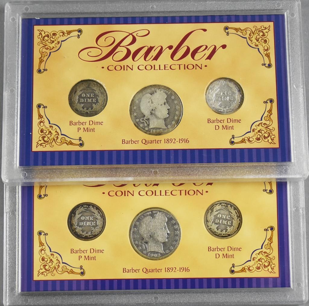 Assorted Silver Coin Collections, Cased, Circulated - 3