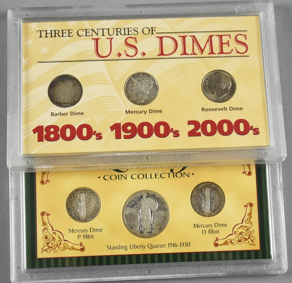 Assorted Silver Coin Collections, Cased, Circulated - 4