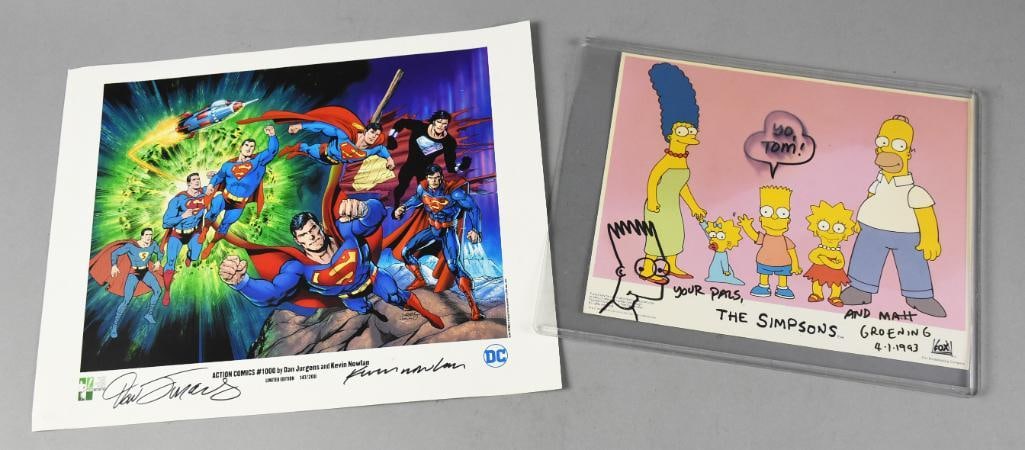Matt Groening, Dan Jurgens, Kevin Nowlan Signed Photos (1 of 6)