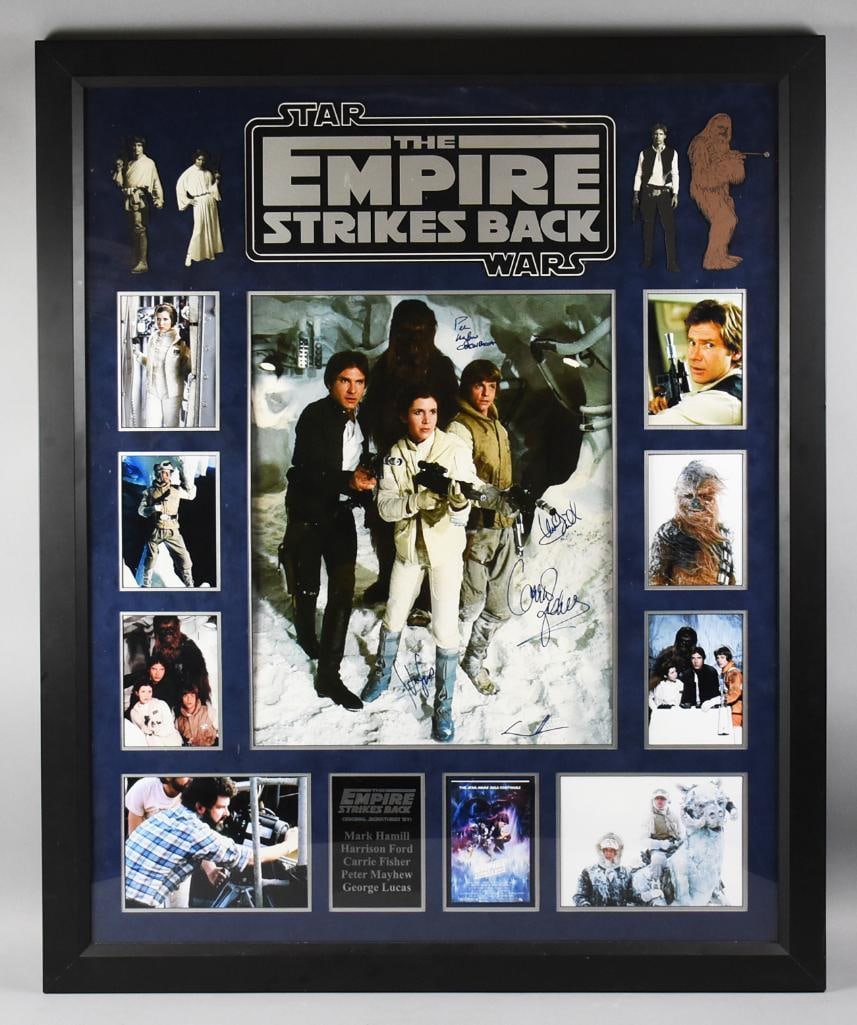Star Wars: Empire Striks Back Cast Signed Photo Fisher COA (1 of 14)