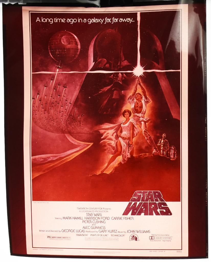 1977 Star Wars Poster Style A, Kodak Negative 8" x 10" (1 of 4)
