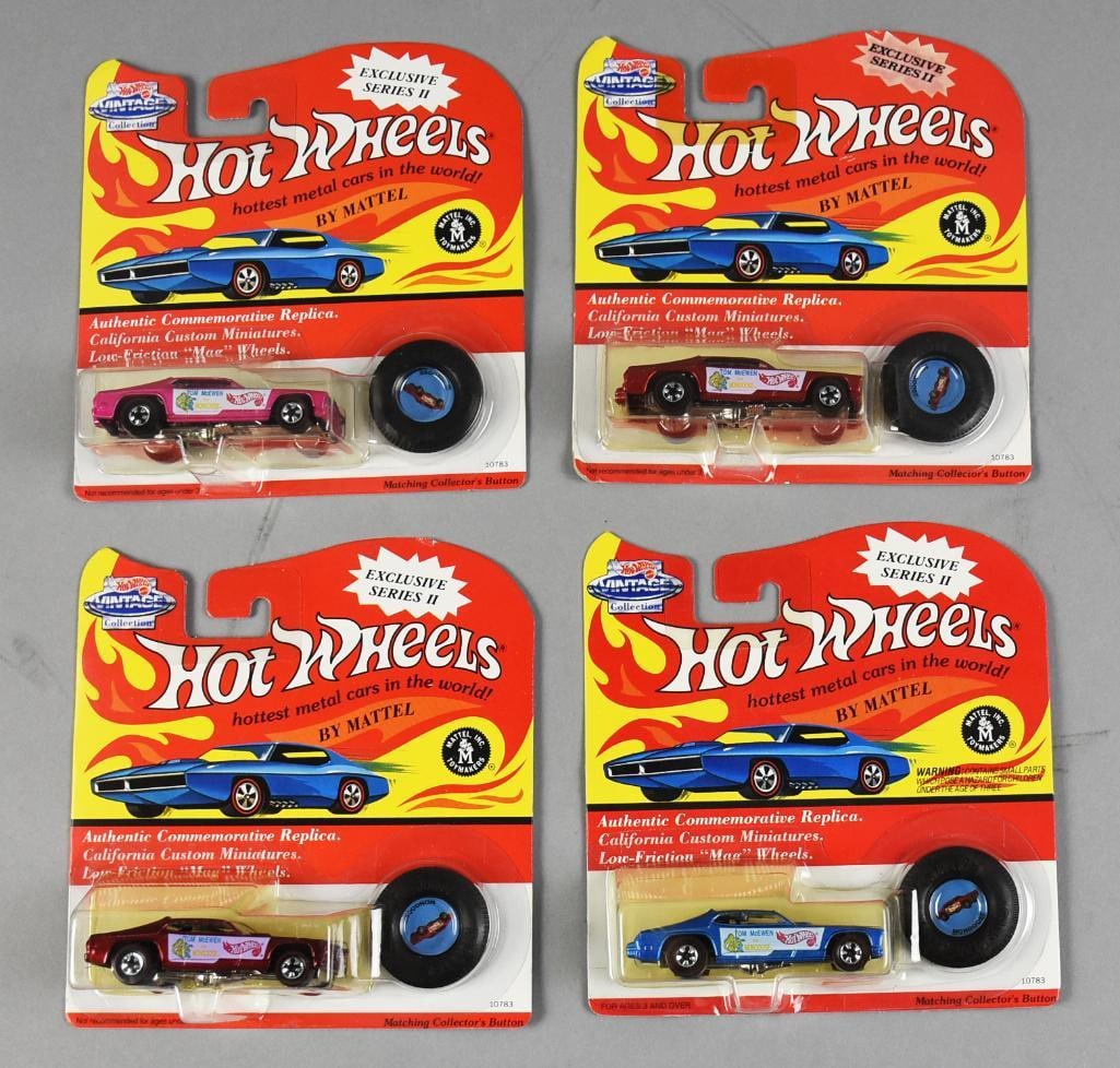 (4) 1993 Mattel Hot Wheels Vintage Collection MOC NOS (1 of 3)