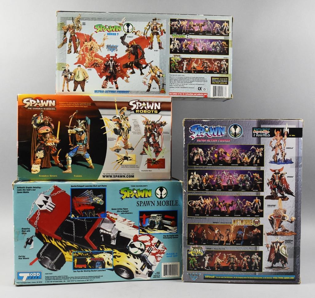 (4) 1990s-2000s McFarlane Spawn Assorted Action Toys MIB NOS - 2