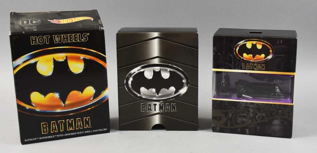 2019 SDCC Mattel Hot Wheels Batman, Batmobile MIB NOS (1 of 5)