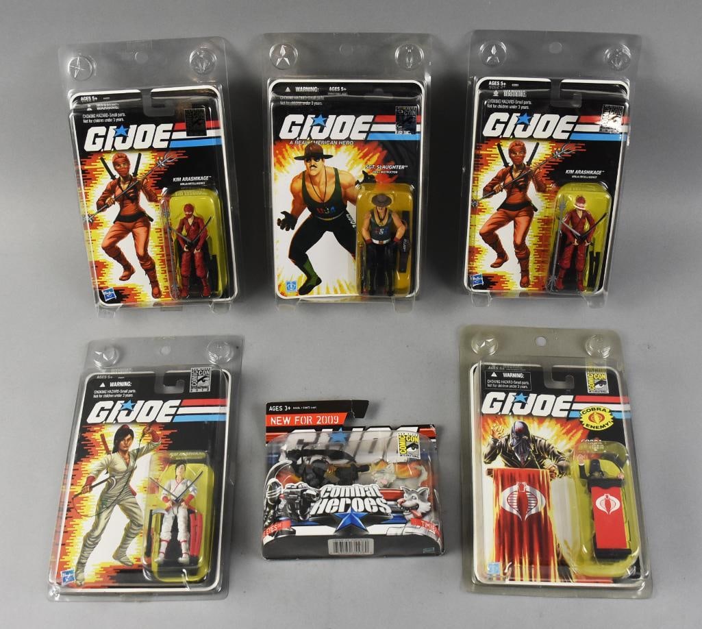 (6) 2000s Hasbro GI Joe Action Figures, Incl. 2009 Comic Con (1 of 2)