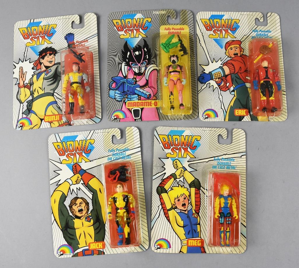 1986 LJN Toys Bionic Six Action Figures Set MOC NOS (1 of 3)
