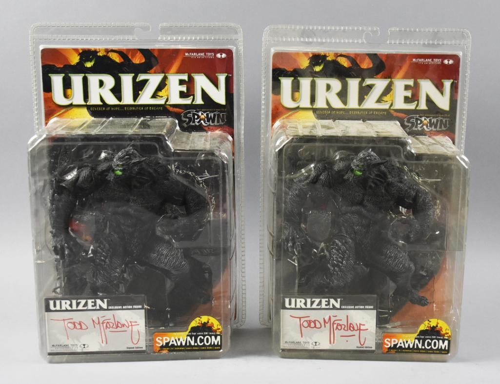 Todd McFarlane Signed! Spawn Urizen Action Figures MOC NOS (1 of 4)