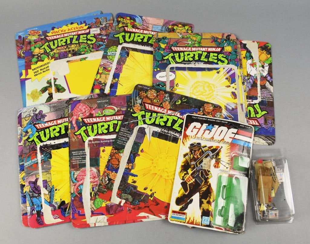 15+ VINTAGE Teenage Mutant Ninja Turtles Card Backs Only, PLUS (1 of 5)