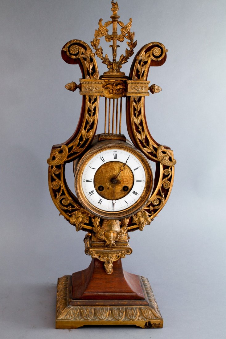 Late 1800s Japy French Lyre Clock (1 of 3)