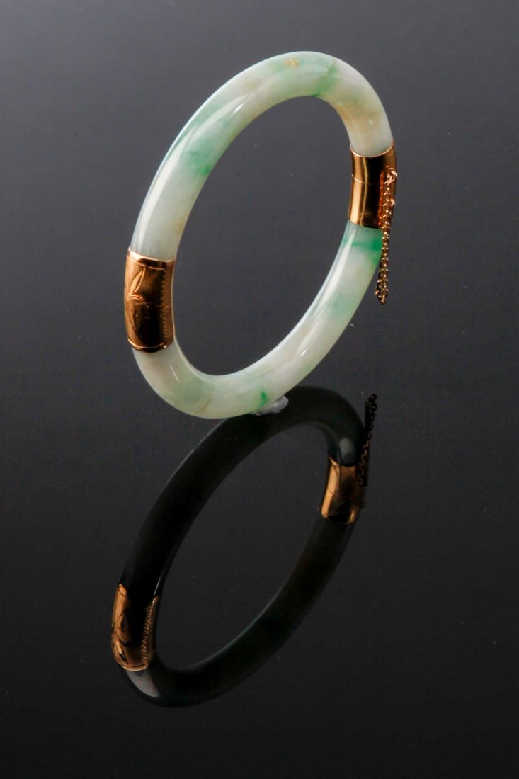 ChineseJade & 14k Bracelet (1 of 2)