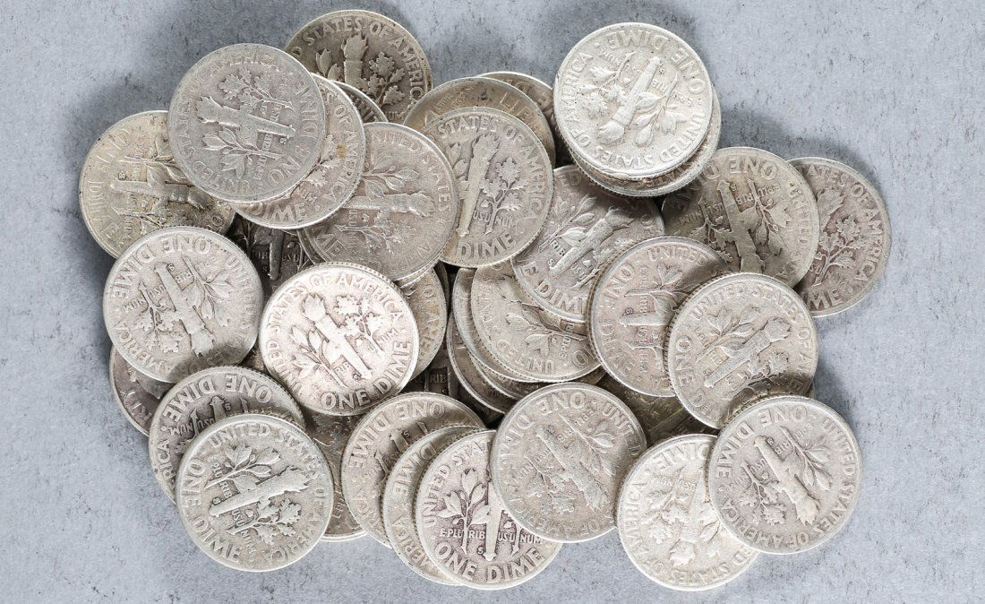 Lot Silver Dimes (1 of 4)