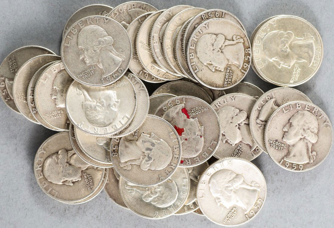 Lot Silver Quarters (1 of 4)