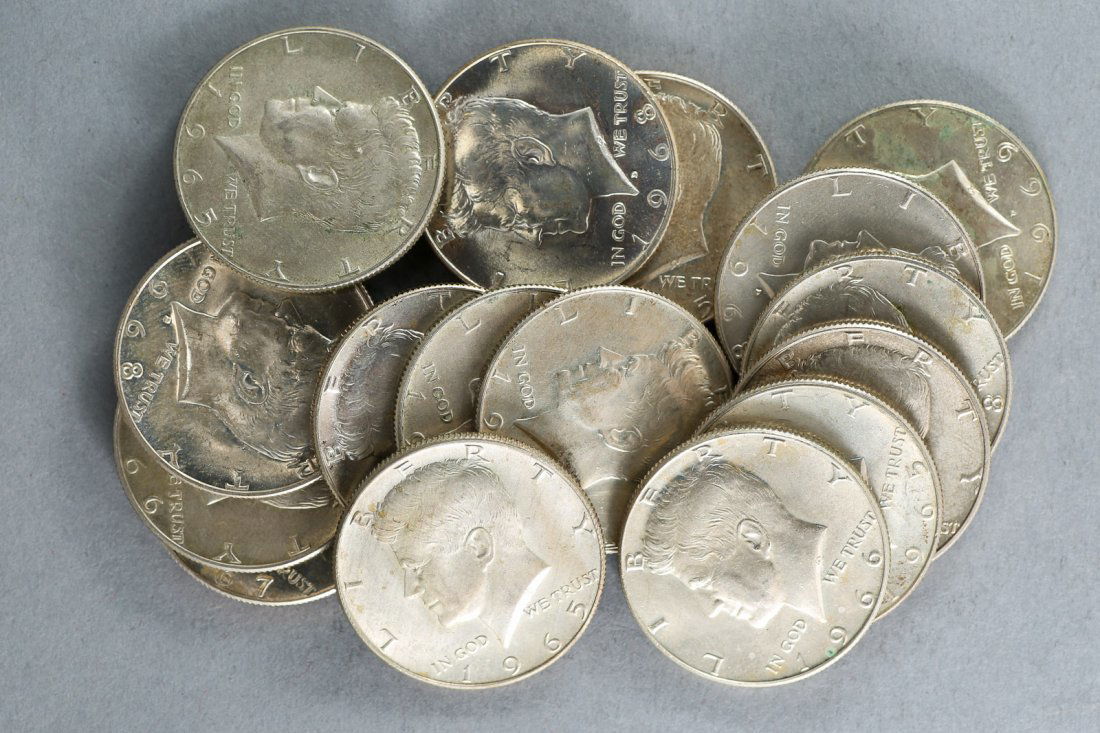 Lot Kennedy Half Dollars, 1965-1969 (1 of 3)