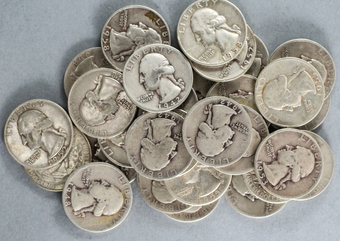 Lot Silver Washington Quarters (1 of 4)