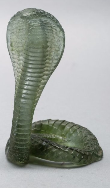Daum Nancy Art Glass Cobra France: Signed Daum France on the bottom, 5.5 inches, excellent condtion.