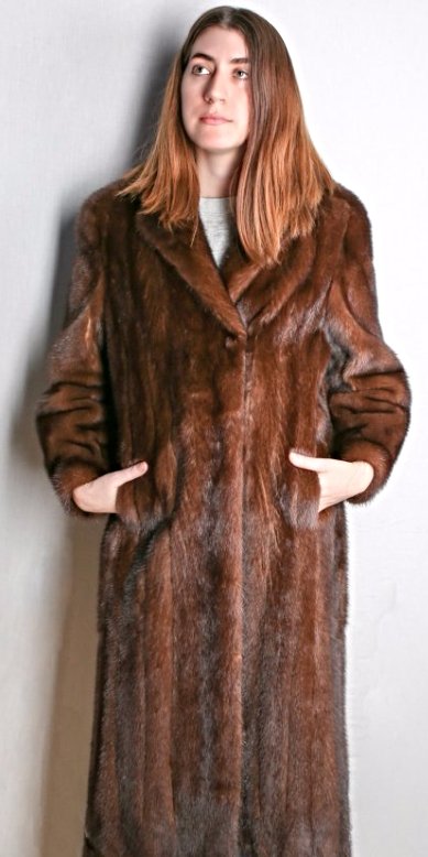 Natural Full Length Mink Coat SIze 8 (1 of 7)