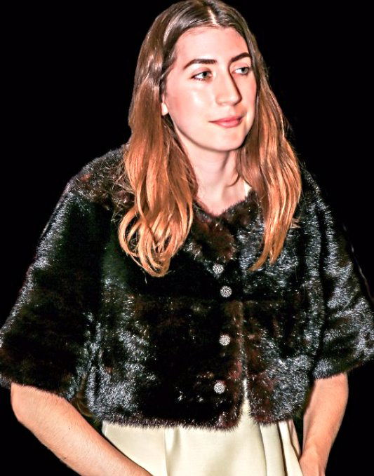 Vintage Mink Bolero Jacket: Nice vintage mink Barolo jacket. Mink is in very good shape, no bald or thin spots, or shedding. Buttons on the front of the jacket are faux. Jacket actually closes with hook and eye on the inside of