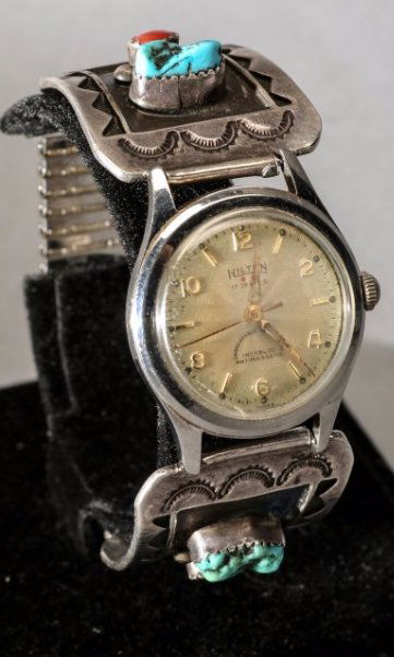 Gilbert Ortega Enterprises Navajo Sterling Watch , (1 of 3)